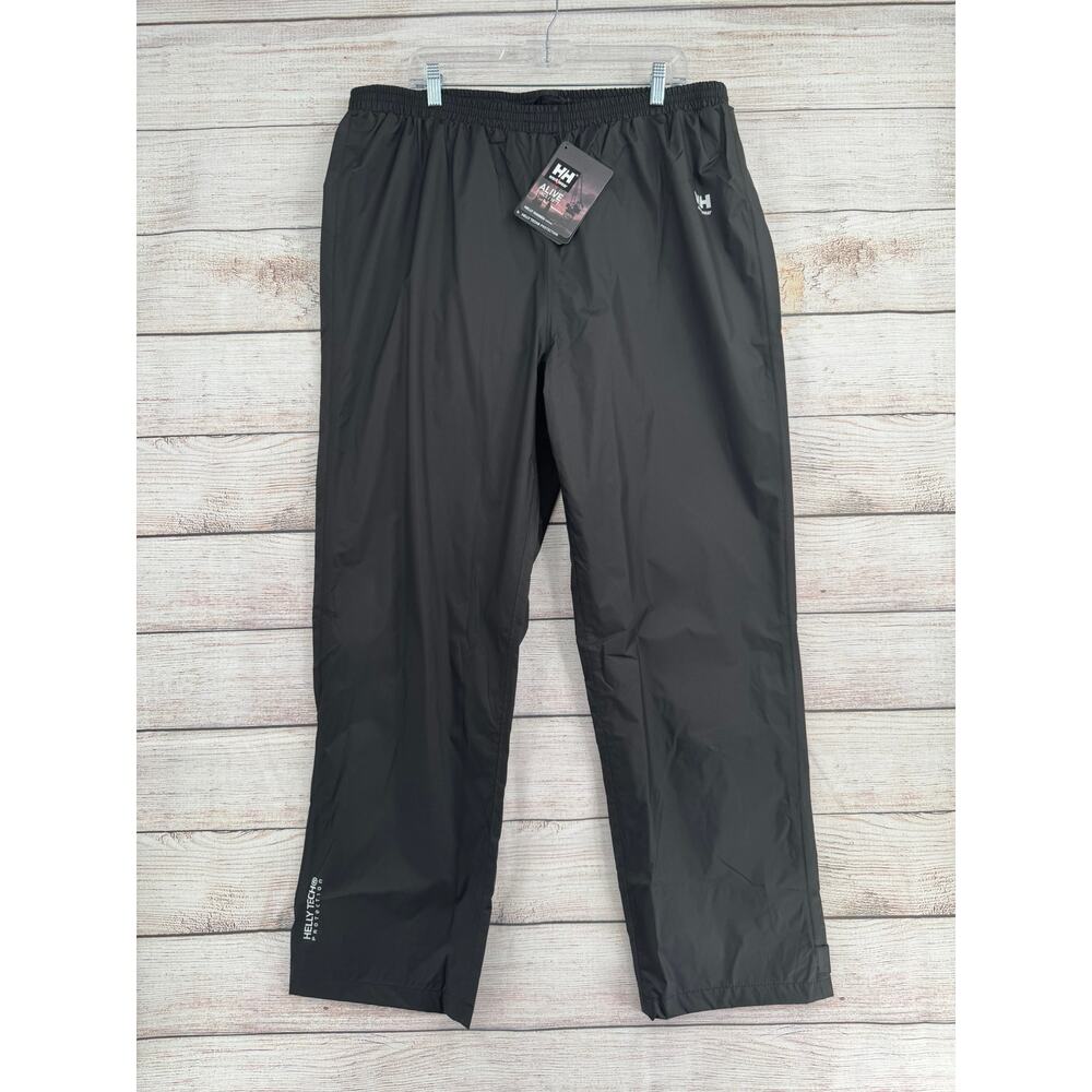 Helly Hansen Workwear Manchester Rain Pants Mens‎ 3XL Black Mesh Lined NEW